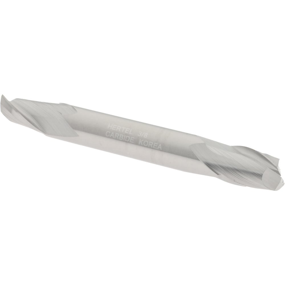 Hertel E599924316 Square End Mill: 3/8 Dia, 1/2 LOC, 3/8 Shank Dia, 3 OAL, 2 Flutes, Solid Carbide Image