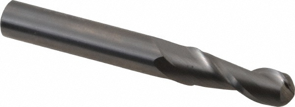 Hertel E599924505 Ball End Mill: 0.2969" Dia, 0.8125" LOC, 2 Flute, Solid Carbide Image