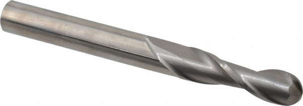 Hertel E5014020 Ball End Mill: 0.3125" Dia, 1.125" LOC, 2 Flute, Solid Carbide Image