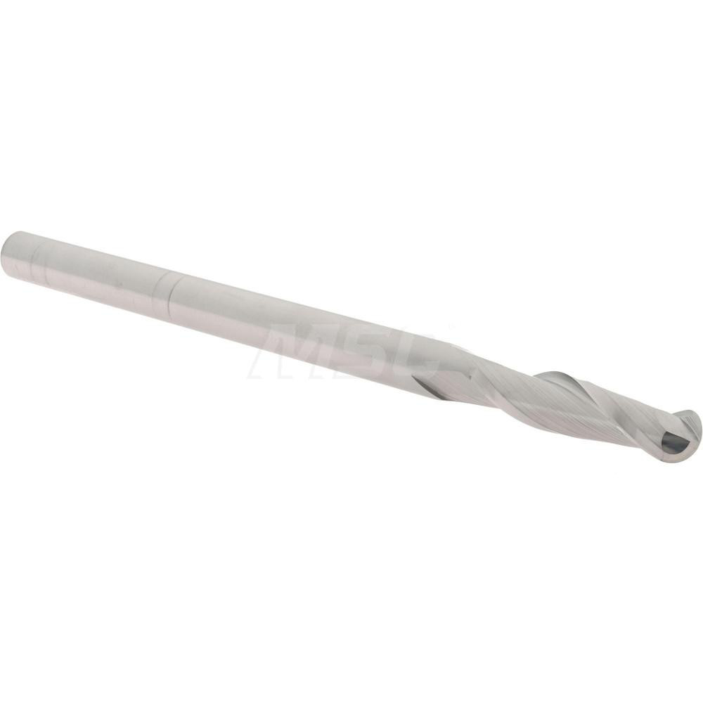 Hertel E5018902 Ball End Mill: 0.375" Dia, 1.5" LOC, 2 Flute, Solid Carbide Image