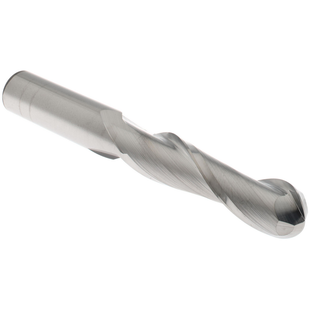Hertel E5014032 Ball End Mill: 0.5" Dia, 2" LOC, 2 Flute, Solid Carbide Image