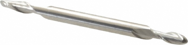 Hertel E599924392 Ball End Mill: 0.1563" Dia, 0.4375" LOC, 2 Flute, Solid Carbide Image