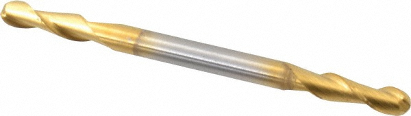 Hertel 88249552 Ball End Mill: 0.125" Dia, 0.375" LOC, 2 Flute, Solid Carbide Image