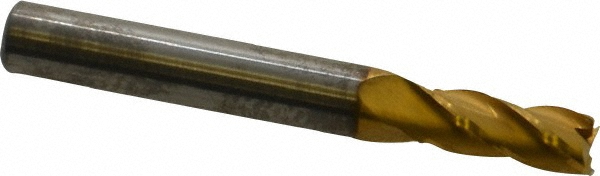 Hertel 750623 Square End Mill: 7/32 Dia, 1/2 LOC, 1/4 Shank Dia, 2 OAL, 4 Flutes, Solid Carbide Image