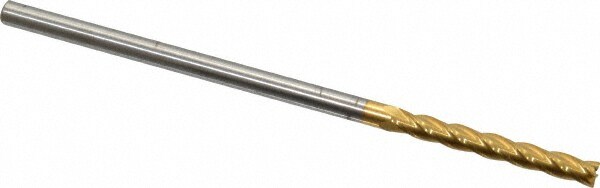 Hertel 750440 Square End Mill: 1/8 Dia, 1 LOC, 1/8 Shank Dia, 3 OAL, 4 Flutes, Solid Carbide Image