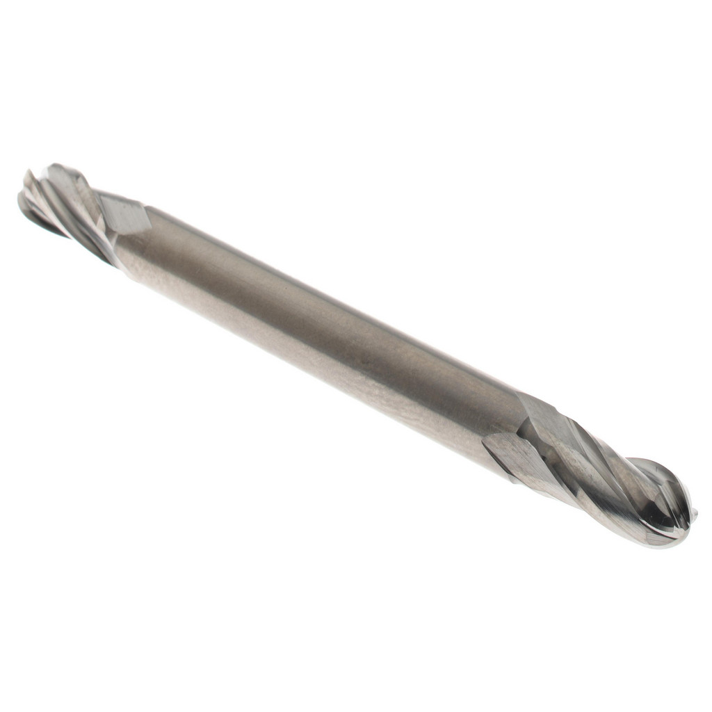 Hertel E599924416 Ball End Mill: 0.1719" Dia, 0.3125" LOC, 4 Flute, Solid Carbide Image