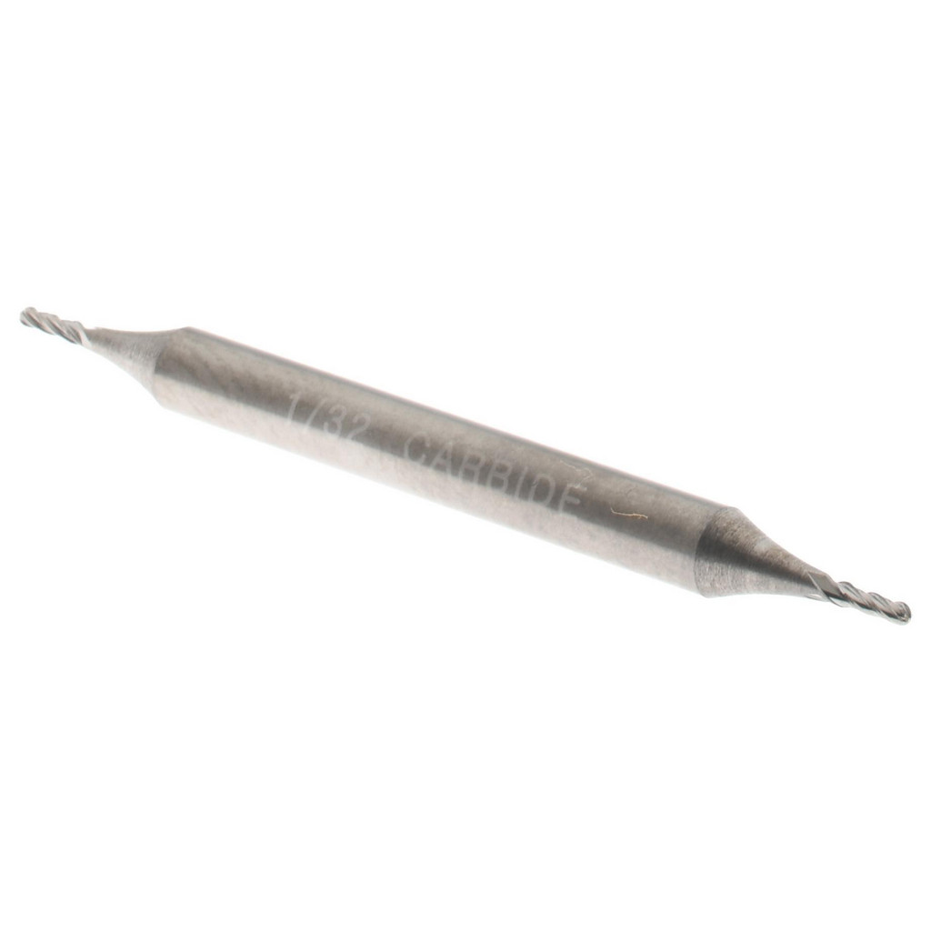 Hertel E599924404 Ball End Mill: 0.0313" Dia, 0.0625" LOC, 4 Flute, Solid Carbide Image