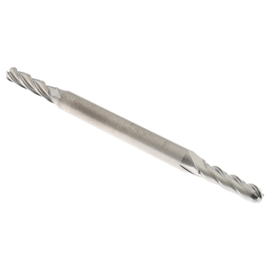Hertel E599924410 Ball End Mill: 0.0938" Dia, 0.375" LOC, 4 Flute, Solid Carbide Image