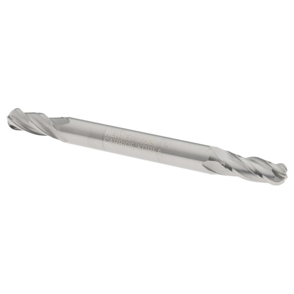Hertel E599924419 Ball End Mill: 0.2188" Dia, 0.5625" LOC, 4 Flute, Solid Carbide Image