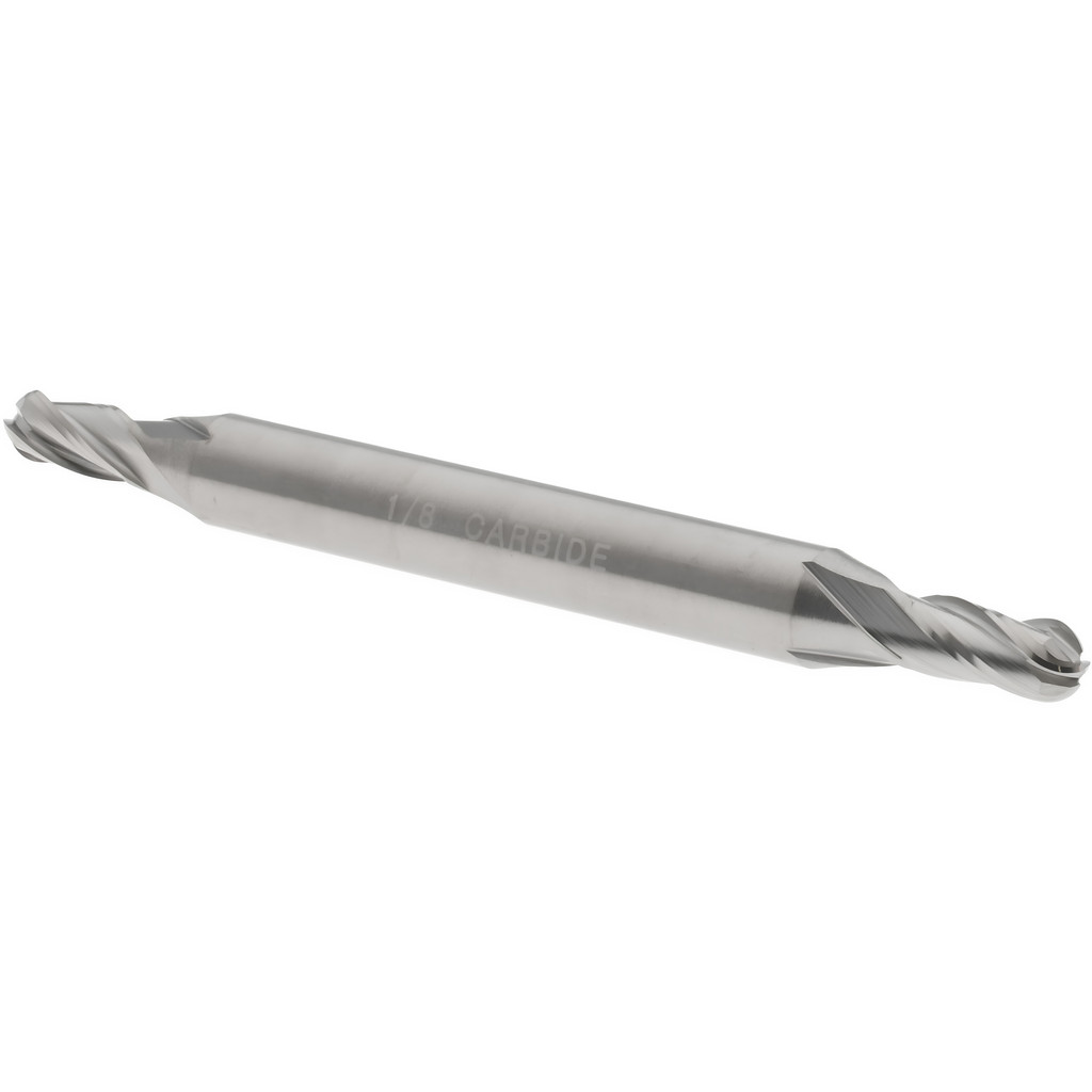 Hertel E5252008 Ball End Mill: 0.125" Dia, 0.25" LOC, 4 Flute, Solid Carbide Image