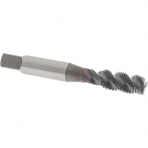 OSG 1431008 Spiral Flute Tap: 3/8-24, UNF, 3 Flute, Plug, 3B Class of Fit, High Speed Steel, TICN Finish Image