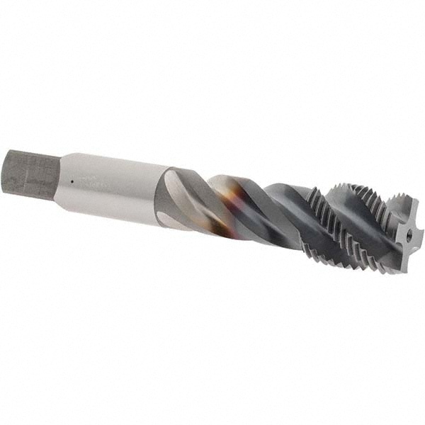 OSG 2943808 Spiral Flute Tap: 3/4-16, UNF, 4 Flute, Modified Bottoming, 2B Class of Fit, Vanadium High Speed Steel, TICN Finish Image