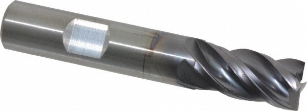 Kennametal 4071908 Square End Mill: 1/2 Dia, 1 LOC, 1/2 Shank Dia, 3 OAL, 4 Flutes, Solid Carbide Image