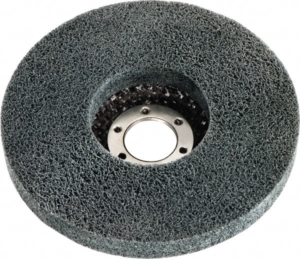 Deburring Disc: 5" Dia, 1" Hole, Very Fine Grade, Zirconia Alumina