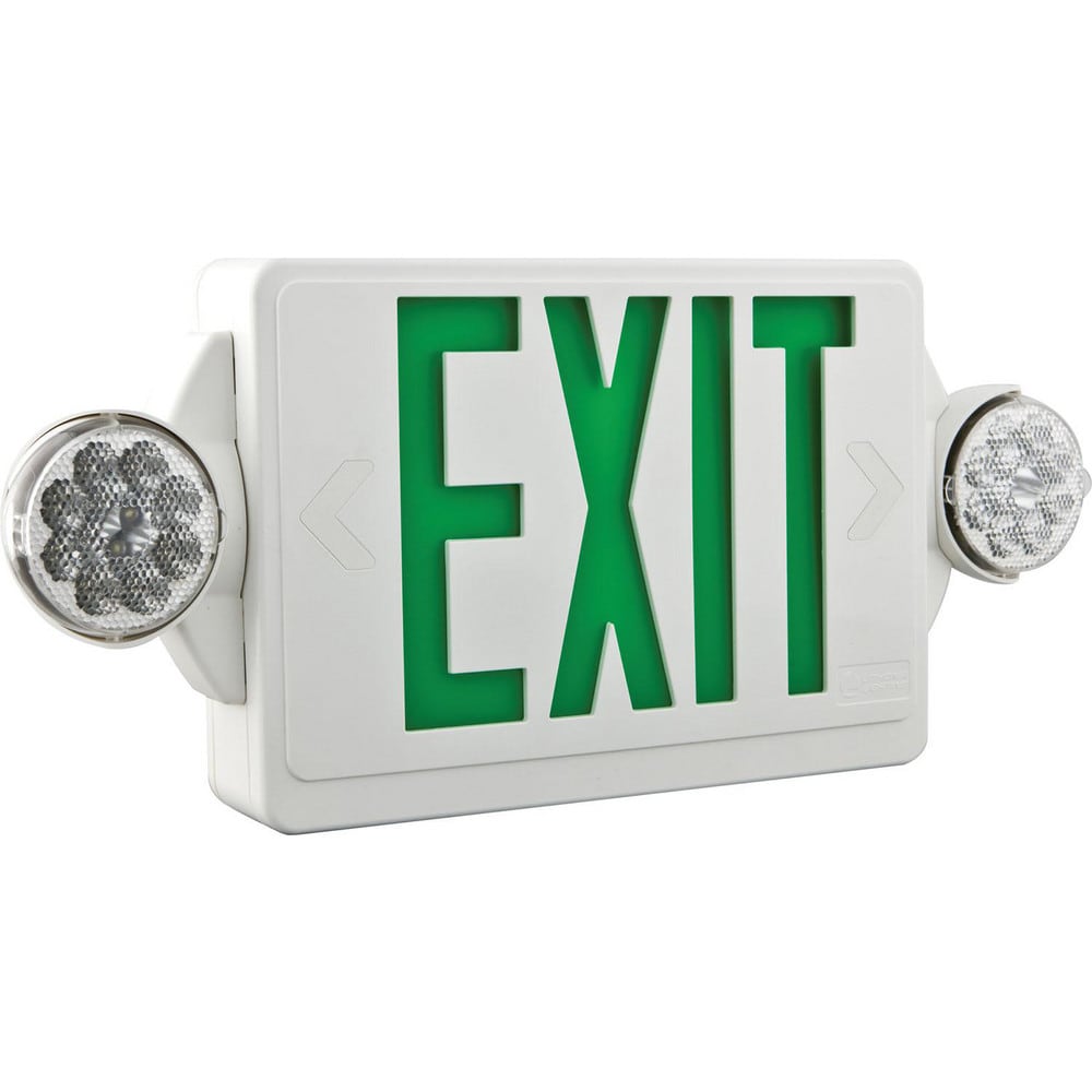 Combination Exit Signs; Mounting Type: Ceiling Mount; Surface Mount; Wall Mount ; Number of Faces: 2 ; Lamp Type: LED ; Number of Heads: 0