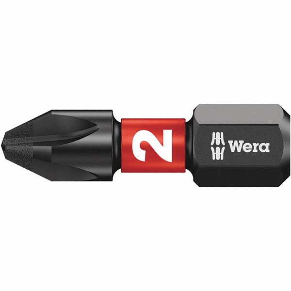 Wera Power Screwdriver Bit 2 Phillips, PH2 Speciality Point Size, 1
