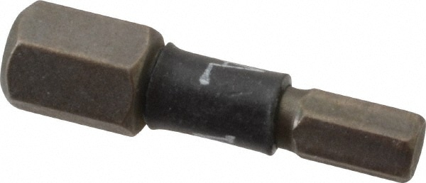 Hex Screwdriver Insert Bit: 1/4" Drive, 1" OAL