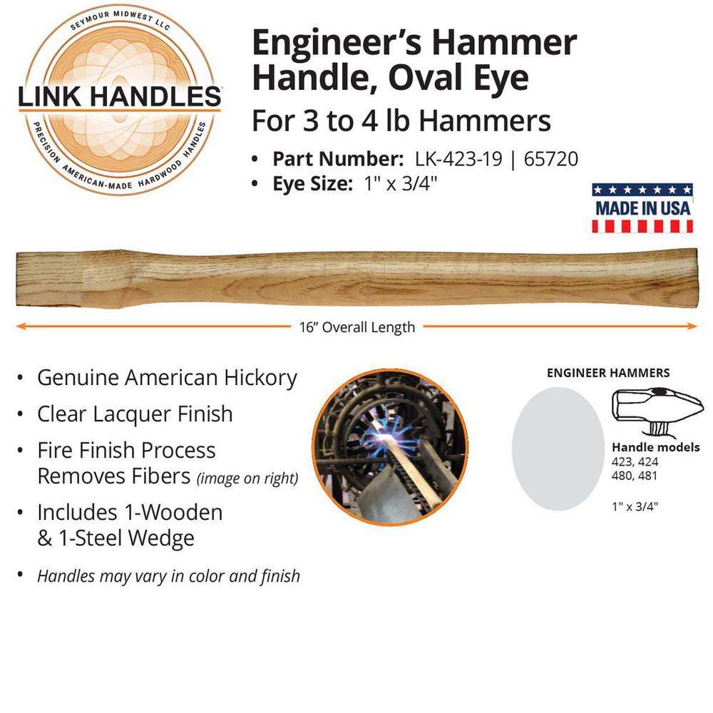 Made in USA 30" Long Replacement Handle for Sledge Hammers MSC Industrial Supply Co.
