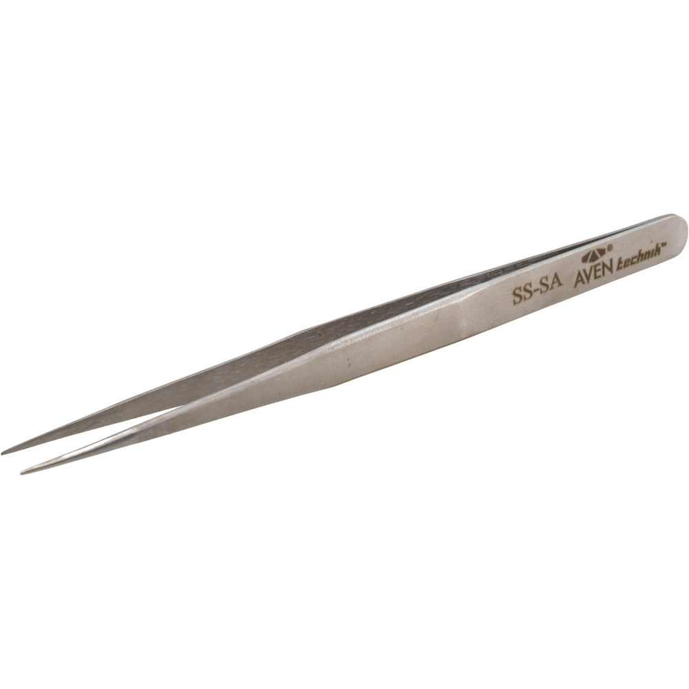 Precision Tweezer: SS-SA, Straight Tip, 5-5/16" OAL