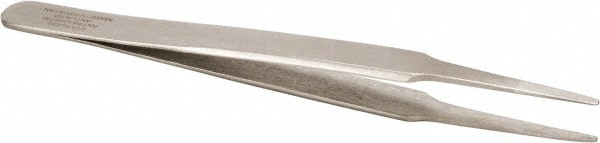 Precision Tweezer: 2A-SA, Straight Tip, 4-1/2" OAL