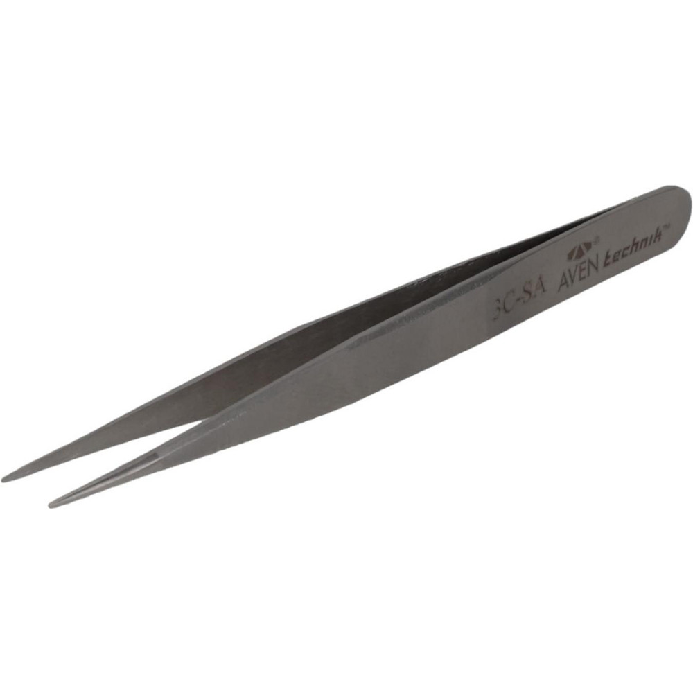 Precision Tweezer: 3C-SA, Straight Tip, 4-1/4" OAL
