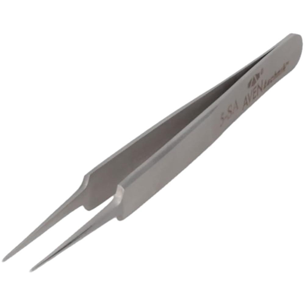 Precision Tweezer: 5-SA, Tapered Ultra Fine & Subminiature Assembly Tip, 4-1/2" OAL
