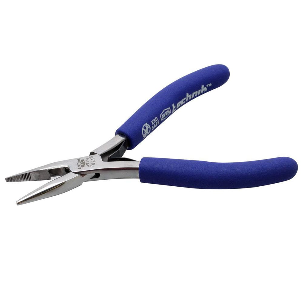 Long Nose Plier: 1-3/64" Jaw Length, Side Cutter