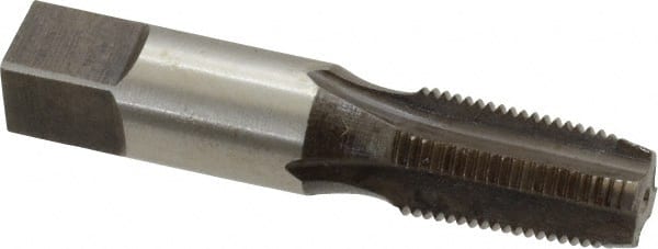 Reiff & Nestor 46164 Standard Pipe Tap: 1/8-27, NPT, Regular, 4 Flutes, High Speed Steel, Nitride Finish 