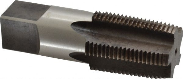 Reiff & Nestor 46192 Standard Pipe Tap: 1 - 11-1/2, NPT, Regular, 5 Flutes, High Speed Steel, Nitride Finish 