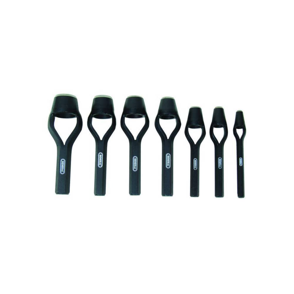 General 1271ST Arch Punch Set: 7 Pc, 0.25 to 1" 