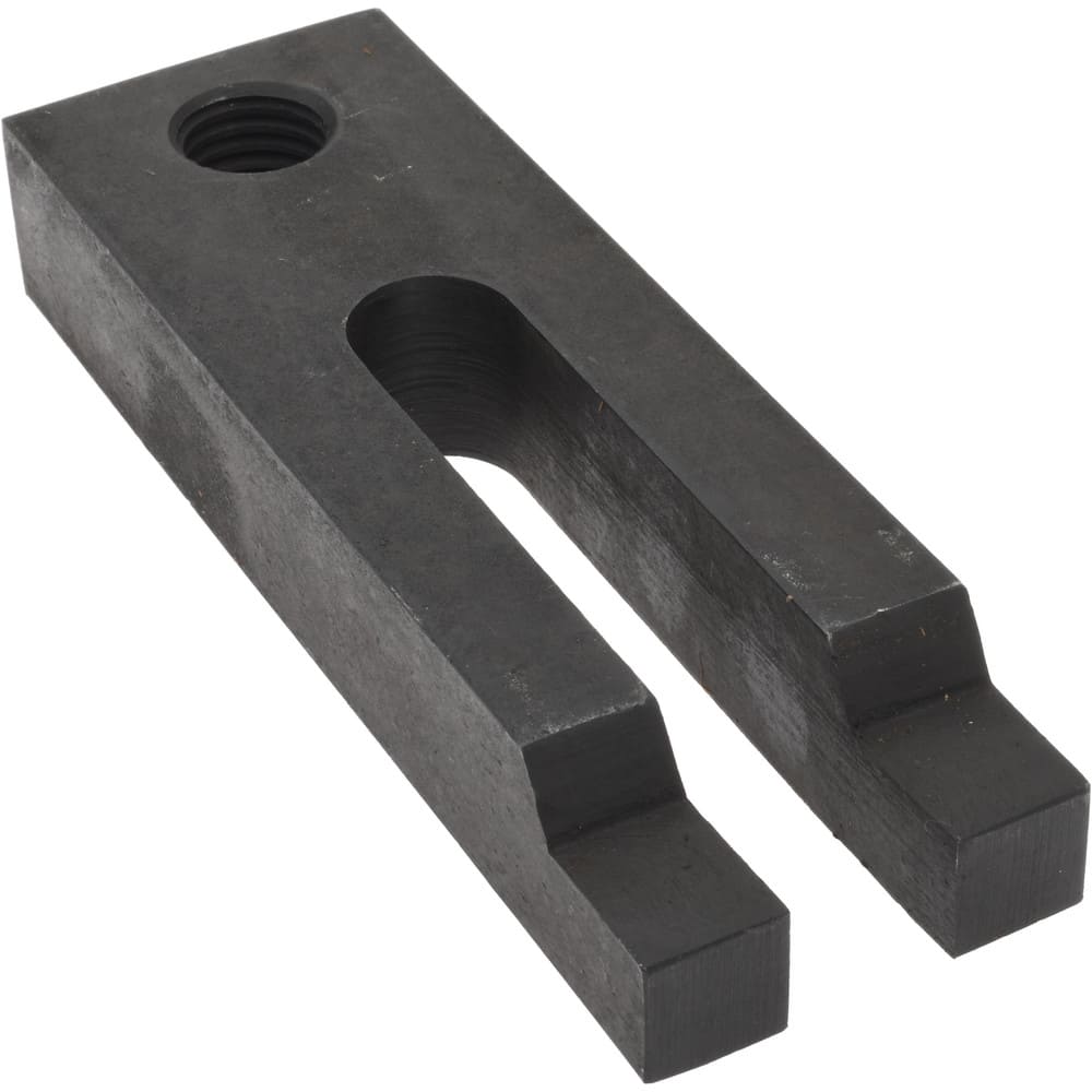 2" Wide x 1" High, Carbon Steel, Black Oxide Coated, Tapered, U Shaped Strap Clamp