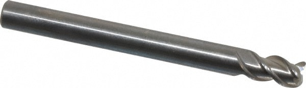 OSG 20411000 Corner Radius End Mill: 3/16" Dia, 5/16" LOC, 0.02" Radius, 3 Flutes, Solid Carbide Image