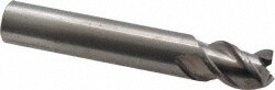 OSG 20414100 Square End Mill: 7/16 Dia, 9/16 LOC, 7/16 Shank Dia, 2-3/4 OAL, 3 Flutes, Solid Carbide Image