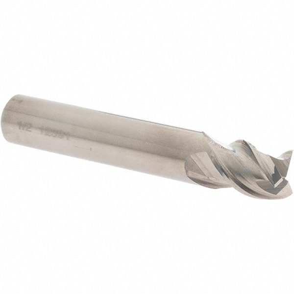 OSG 20414900 Square End Mill: 1/2 Dia, 5/8 LOC, 1/2 Shank Dia, 3 OAL, 3 Flutes, Solid Carbide Image