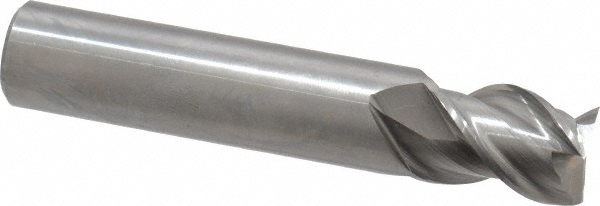 OSG 20415700 Square End Mill: 3/4 Dia, 1 LOC, 3/4 Shank Dia, 4 OAL, 3 Flutes, Solid Carbide Image