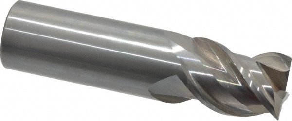 OSG 20416100 Square End Mill: 1 Dia, 1-1/4 LOC, 1 Shank Dia, 4 OAL, 3 Flutes, Solid Carbide Image