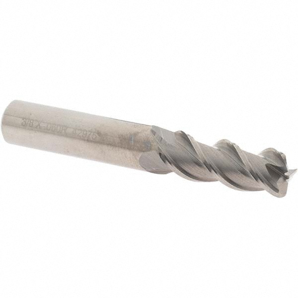 OSG 20423600 Corner Radius End Mill: 3/8" Dia, 1" LOC, 0.06" Radius, 3 Flutes, Solid Carbide Image