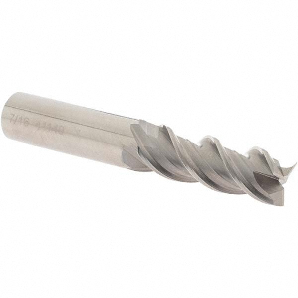 OSG 20424100 Square End Mill: 7/16 Dia, 1-1/4 LOC, 7/16 Shank Dia, 2-3/4 OAL, 3 Flutes, Solid Carbide Image