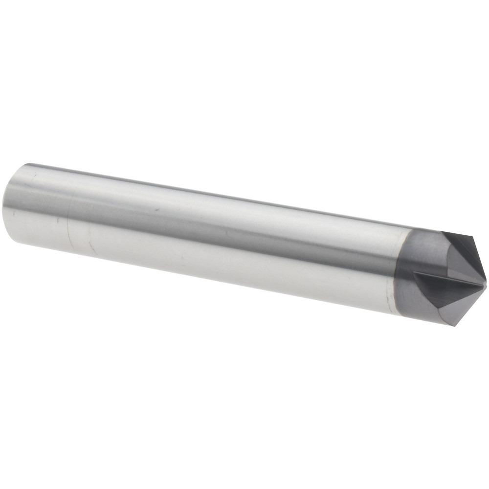 Harvey Tool Chamfer Mill 1/2" Dia, 1/2" Shank Dia, 60 & 120 deg, 4