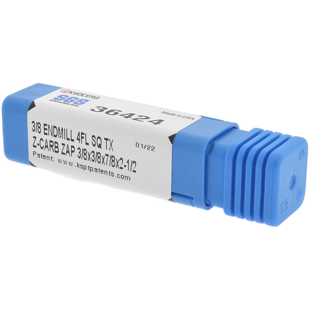 SGS - Square End Mill: 3/8