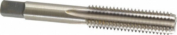 Straight Flute Tap: M12x1.75 Metric Coarse, 4 Flute, Bottoming Chamfer, 6H Class of Fit, High-Speed Steel, Bright/Uncoated Finish - 1.6560" Thread Length, 3.3800" OAL, Right Hand, D6