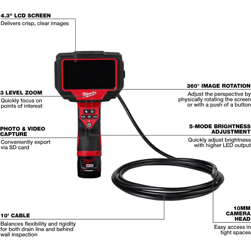 Milwaukee Tool Borescopes & Borescope Kits; Borescope Type
