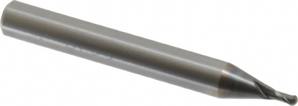 OSG 91100211 Ball End Mill: 0.0787" Dia, 0.1181" LOC, 2 Flute, Solid Carbide Image