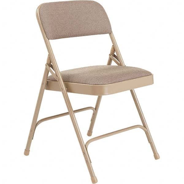 NATIONAL PUBLIC SEATING 2201 Pack of (4), 18-3/4" Wide x 16" Deep x 29-1/2" High, Steel Folding Chair with Fabric Padded Seat 