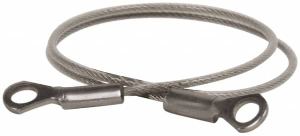 carpintero Ocurrir ratón o rata Made in USA - 12" Long, Stainless Steel Cable Eye & Eye End, Quick Release  Pin Lanyard - 88525308 - MSC Industrial Supply