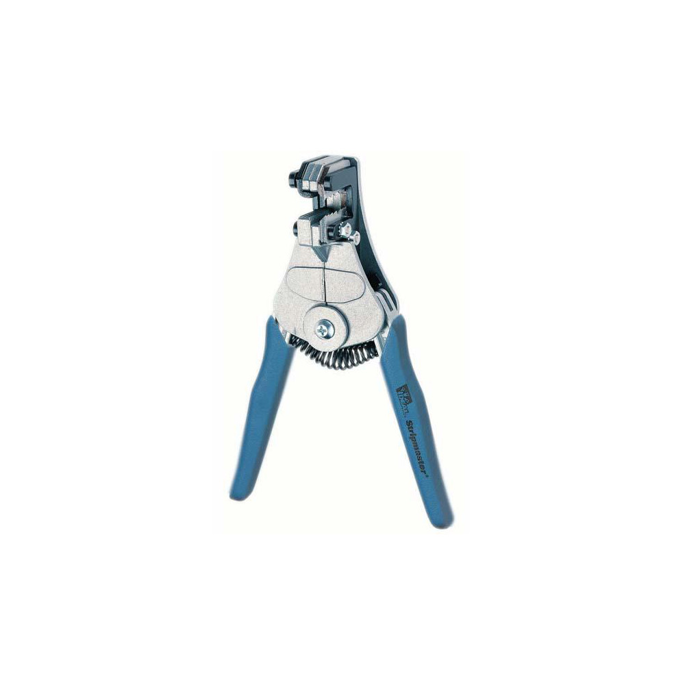 Wire Stripper: 22 AWG to 14 AWG Max Capacity - 7" OAL, Plastic Cushion Handle