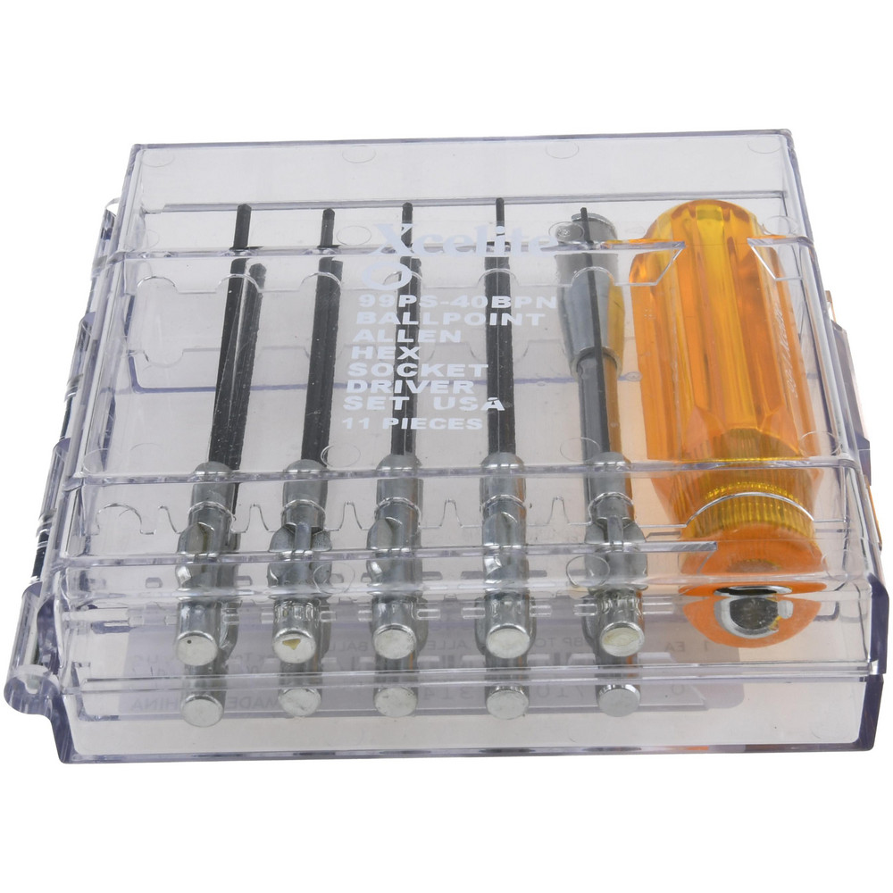11 Piece, 0.05 to 3/16" Ball End Hex Driver Set