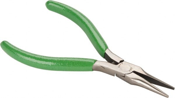 Needle Nose Plier: 5" OAL, 1-3/16" Jaw Length