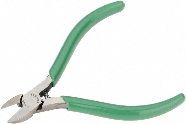 Diagonal Cutting Plier: 0.8 mm & 20 AWG Cutting Capacity - 15/32" Jaw Length, Diagonal Head