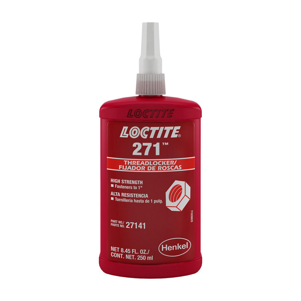 Loctite | Clover 271 Threadlocker, 250 ml Bottle - Red, high-strength, low-viscosity threadlocker | Part #88441